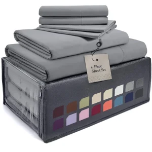 Luxury 6-Piece Queen Bed Sheets