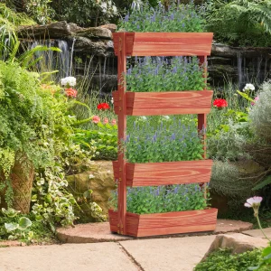 4-Tier Wooden Garden Bed